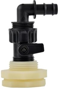 Accessoires Pour Tonneaux De Pluie PVC Spigot Rain Barre Faucet Kit 3/4 Inch Rain Barrel Valve with Bulkhead Fitting Adapter for Water Tanks Aquariums Tubs Pool Montage Du Collecteur De Pluie(Color-D)