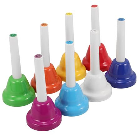 ibasenice Baby-Musikinstrument 8 Stück Diatonische Metall-musikglocken Vorschul-musikinstrumente Händeglocken Für Kinder Lernspielzeug