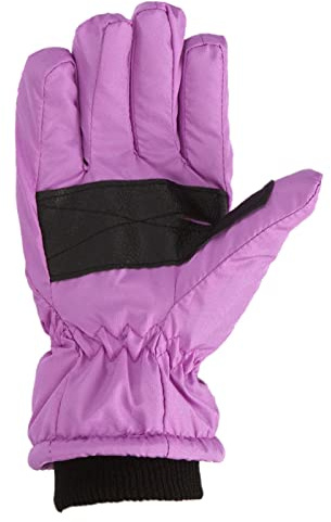 Windproof Girls Boys Snowboarding Ski Gloves Size Kids M/L Skating Outdoor Warm Winter Snow Kids Gloves Mittens Children Mitten Toddler Kids Soft Gloves (Purple, L)