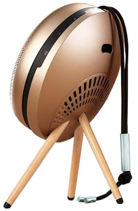 Upgraded Wood Stand for Bang & Olufsen Beoplay A1 2nd Gen/Beosound A1 Wireless Bluetooth Speaker, Desktop Kickstand Holder(Gold with Beech Legs)