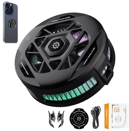 Phone Cooler Device, Magnetic Cellphone Cooler, 2.32x0.75in Portable Usb Semiconductor, Quiet Cooling Gadget, Smartphone Temperature Control for Outdoor, Daily Use, Travel