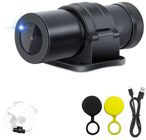 VSYSTO WiFi Helmet Camera, 150° Wide Angle Bicycle Camera, HD 1080P Action Camera Bike Dash Cam Waterpoof with Night Vision, Loop Recording, G-Sensor, Vibration Detection(Black-TK)