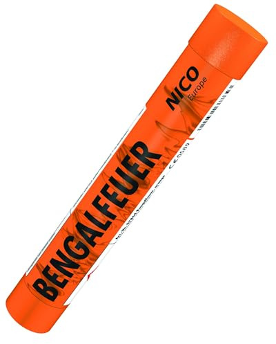 Bengalfeuer in Orange I Bengalo Fackel Pyro Feuerwerk