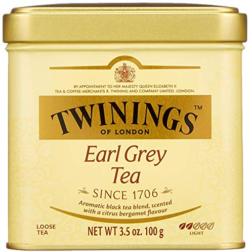 Twinings Earl Grey Schwarztee Dose 100 g, Schwarzer Tee aus China, mit feinstem Bergamotte-Aroma ∙ Tea 6er Pack (6 x 100 g)
