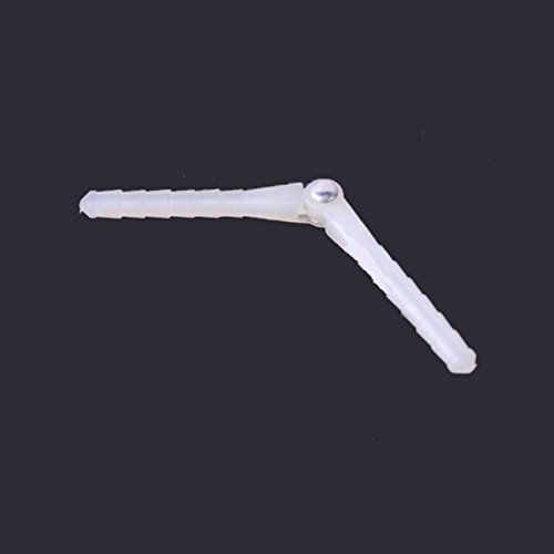 BliliDIY 10 Pcs D4.5X4.5X67MM D2.5X43MM Metal Needle Hinge - Polished, Surface Mount, Gray