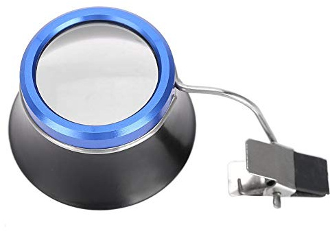Qiterr Loupe à Pince, loupe à Lunettes Portable à Pince loupe horloger Bijoux Outil de réparation de Montre(10X)