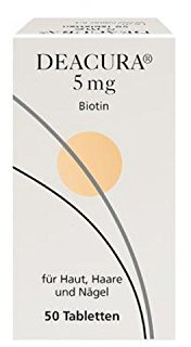 Deacura, 5 mg, Gel, für Haut, Haare und Nägel, Biotin, 50 Stück | Haut, Haare und Nägel, Biotin, 5 mg, Gel, Packungsgröße: 50 Stück
