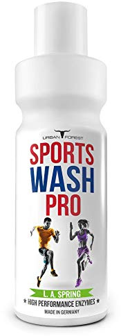 Detergente para ropa deportiva, cuidado de la ropa como detergente líquido, detergente de microfibra adecuado para ropa delicada & lavado completo, Sports WASH PRO de Urban Forest (1 L) (L.A. Spring).