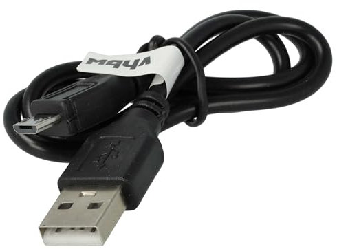 vhbw Micro-USB Kabel kompatibel mit Sony Cyber-Shot DSC-HX80, DSC-HX90, DSC-HX90V, DSC-QX10, DSC-QX100, DSC-QX30, DSC-RX1 Kamera, schwarz, 30cm