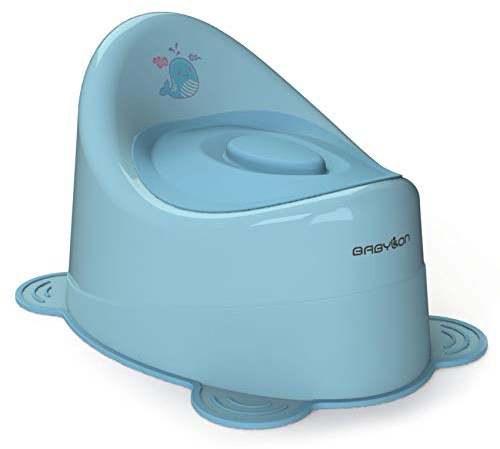 BABYLON Snail Töpfchen für kinder mit Deckel, ab 1 Jahr, Blau
