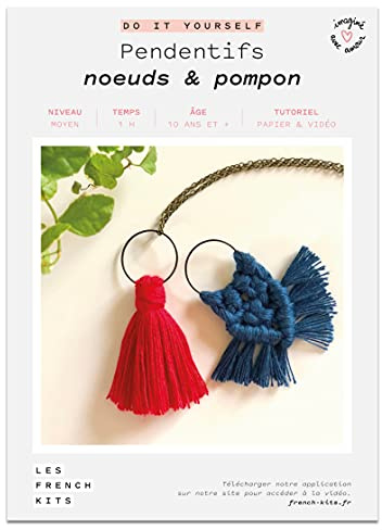 French Kits Les DIY - Pendentifs - Noeuds & Pompon