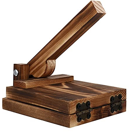 DOITOOL Tortilla Press Holz Teigknödel Hautmacher Presser Mais Tortilla Maschine Holz Taco Presser Knödel Teigpresse Knödelmacher