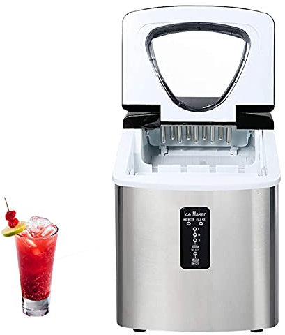 NCRD Ice Maker Portable Ice Making Machine -Ice Cubes Ready in 6-10 Mins -Makes 40 lbs Ice in 24 hrs-Perfect for Home/Office/Bar/Kitchen