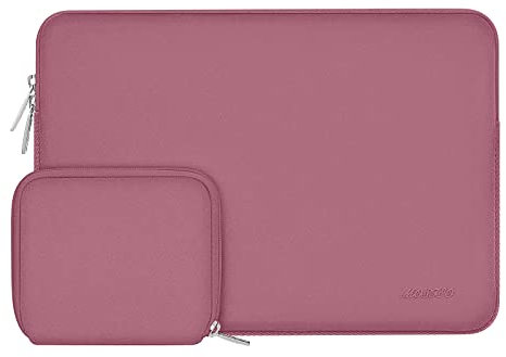 MOSISO Laptop Case 13 inch, 13 inch Laptop Sleeve Bag Compatible with MacBook Air M4 M3 M2 M1 2025-2018 / Pro 13 M2 M1 2025-2016, Neoprene Computer Sleeve Bag with Small Case, Dusty Rose