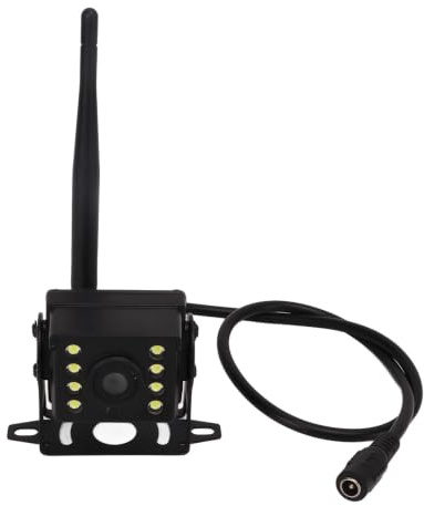Aramox Telecamera Retromarcia Wireless WiFi, HD, Visione Notturna IR, Impermeabile, 12-24V, per Camion e Autobus, WiFi Wireless HD IR Night Vision Reverse Camera 12-24V for Trucks