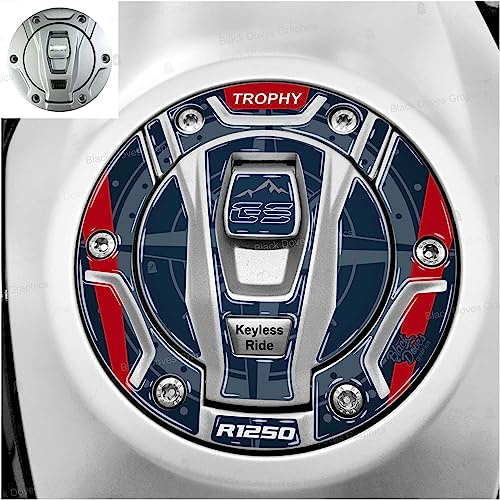 Aufkleber Tankdeckel 3D kompatibel mit Motorrad R 1250 GS Trophy Keyless Ride