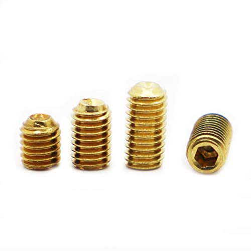 SEIDER 5–10 Stück M2 M2,5 M3 M4 M5 M6 M8 M10 DIN916 Messing Innensechskant Stellschraube Headness Madenschrauben(10mm,M5 5pcs)