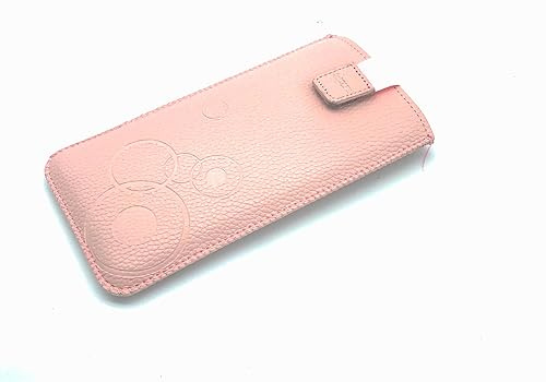 Universal Handytasche XXL Handy Hülle Etui Gürteltasche rosa u.a geeignet für Apple iPhone 13 14 15 Pro Max, Samsung Galaxy S22 23 Ultra, A14 A33 A34, Google Pixel 6 7 Pro