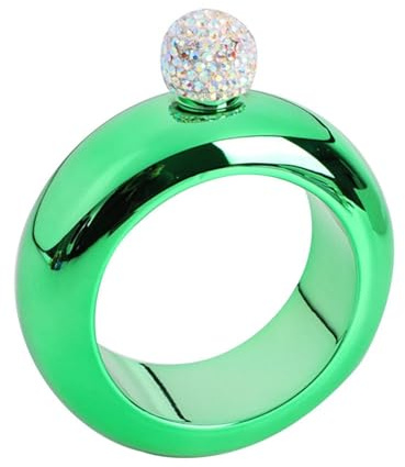 Petacas de Alcohol Pulsera de brazalete de 3.5 oz Brazalete Hip Frasco de acero inoxidable Hip Flask Flagon Webware Petacas de Whisky (Color : Color 6)