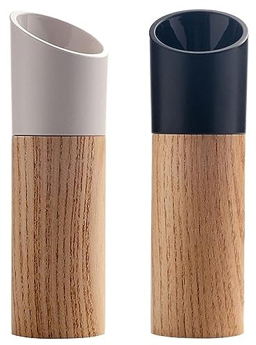 Salz und Pfeffermühle Salz- und Pfeffermühlen-Set, Salz- und Pfeffermühlen-Set aus Holz, nachfüllbare Pfeffer-Gewürzmühlen Dressing Gewürzspender