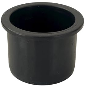 Duraplast UK™ Push Fit Waste End Cap Connector 32mm – Black (Pack of 2) | Strong & Durable PVC | Leakproof Pipe Stop | Ceramic Finish | Tool-Free Installation
