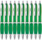 ZENSCRIBE® Ergonomische Kugelschreiber 10 Stück, Premium Kugelschreiber Set Hochwertig, Rutschfester Kulli für einfaches & weiches Schreiben, Blauschreibender Kugelschreiber Grün