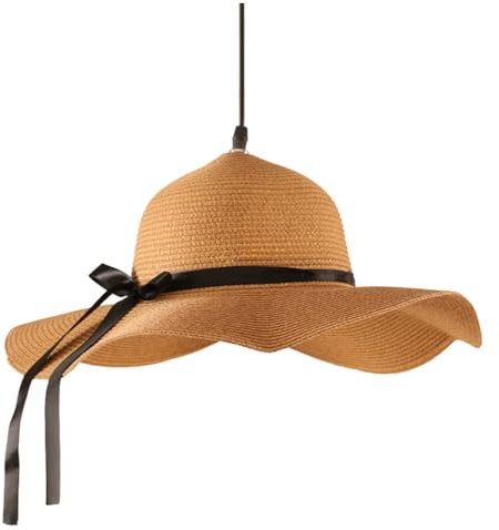 Homoyoyo lustre chapeau de paille leds pour lumière lumière salon décor de lustre de plafond plafonnier décoratif suspension simple plafonnier moderne et vigne