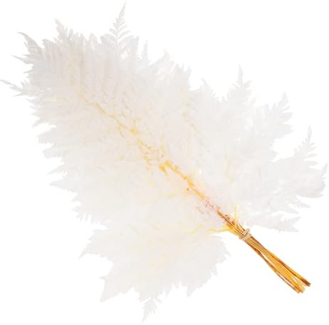 ORFOFE Teiliges Getrocknete Farnblätter Weiß Langlebige Dekopflanzen Für Vase Und Tischdekoration Pflegeleichtes Home Decor Accessoire Für Blumenarrangements Und Eventgestaltung