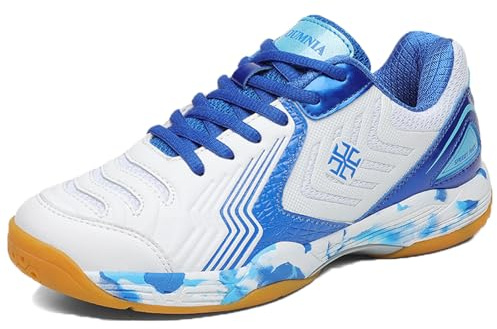 Leichtrit Badminton Schuhe,Tennis Shoes,Volleyball Schuhe Herren,Indoor Hallenturnschuhe,Badminton Schuhe Damen,Tischtennis Schuhe,Komfort,rutschfeste,Atmungsaktives,DäMpfung,Für Einsteiger,Weiß