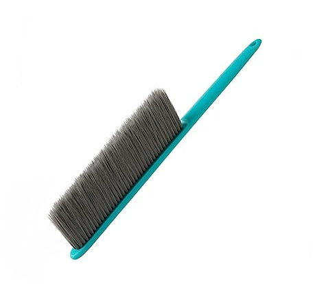 Baluue Long Handle Soft Bristle Dusting Brush for Home Cleaning, Green and Grey Bed and Sofa Duster, Household Dust Removal Tool for Bedroom and Carpet