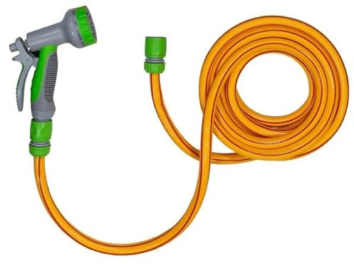 DO IT AT HOME Dog Shower Sprayer Kit with Adjustable Multi-Spray Nozzle Gun - Outdoor Pet Bathing Garden Hose Attachment & Quick Connect Wash Station for Muddy Paws, Horses & Car Cleaning