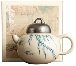 Tetera creativa personalizada de 150 ml, juego de té Kung Fu para el hogar, maceta de cerámica Zhiyin [caja]