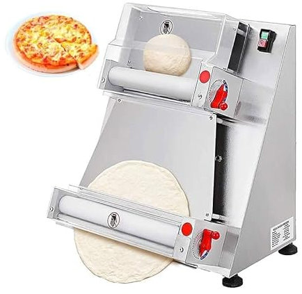 JYHUHGRG Pizza Dough Roller Sheeter, 600W Electric Pizza Press Making Machine Pasta Maker 5s/ Dough for Rolling of Pizza and Various Dough Cake (40cm)
