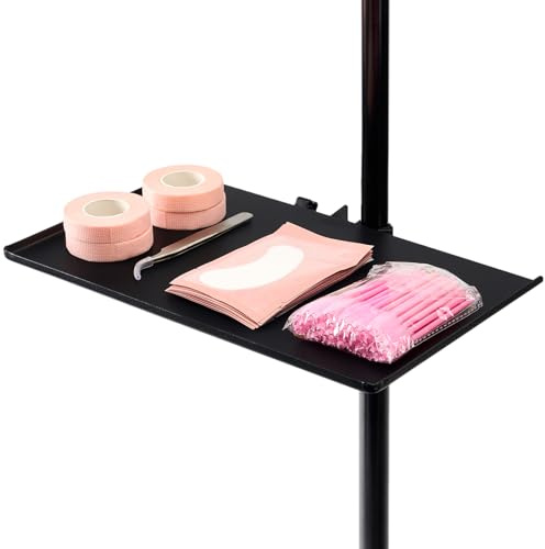 KONOVOLY Metal Lash Tray Holder(10.6” x 6.8), Adjustable Essential Organizer Stand for Lash Techs, Eyelash Extension Supplies Perfect for Salon or Homes Use (Large)