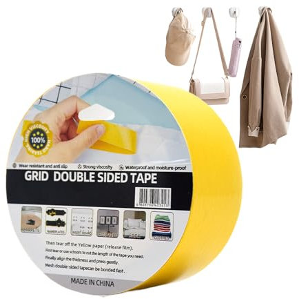 Generico Nastro a doppio lato, nastro a doppia faccia,Rotolo di nastro trasparente pesante | Pinza per mesh in fibra di, adesivi per album addetti al sostegno della carta, scuola domestica