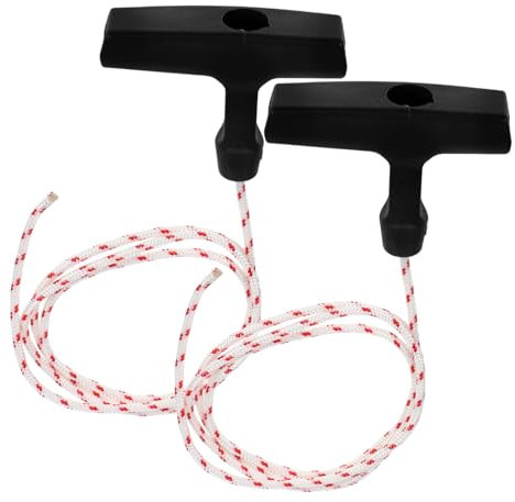 Toyvian 2pièces Moteur De Tondeuse à Gazon Démarreur De Moteur Corde De Lanceur à Rappel Démarreur à Tirette De Remplacement Accessoires Pour Tondeuse à Gazon
