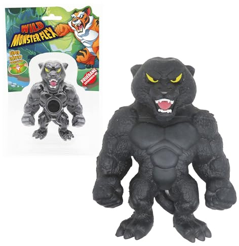 Bizak Monsterflex Classic Animales - Wild Monster Panther, Muñeco Súper Extensible y Elástico, 25 cm, 14 para Coleccionar, para Fans Coleccionistas y Niños Desde 4 Años (64390011-1)