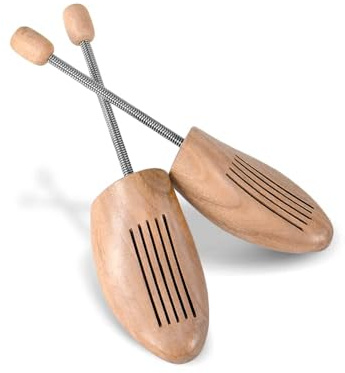 Cocciné - Schuhspanner Holz, Extrastark Schuhdehner, Shoe Tree Mit Stahlfeder, Schuhknickschützer aus Naturholz, für Alle Schuhe, Knickschutz, Hölzerne Schuhspreizer, Holz-Schuhspanner Gr. 41-42