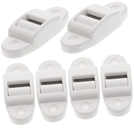 TOBBOMEY 6pcs Plastic Shutter Belt Guide Roller, 14mm Surface Mounted