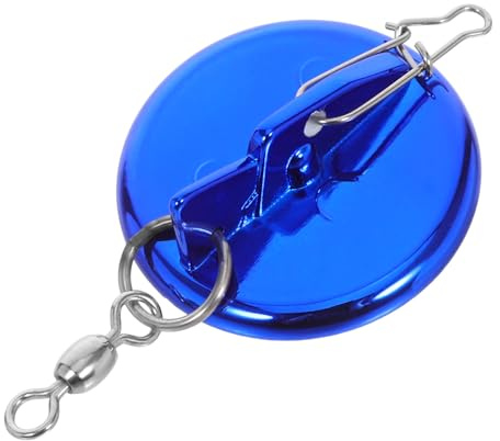 INOOMP Conector de Pesca de Curricán Disco Diver Ajustable Azul | Acero Inoxidable y Plástico, Reduce Resistencia al Agua, Resistente al Desgaste, para Mar y Agua Dulce