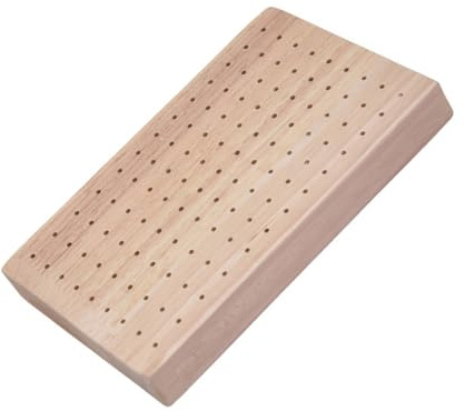 DINHEAROM Supporto in Legno per Spiedini e Frutta Porta Aperitivi con Fori Espositore per Buffet e Feste Organizzatore Elegante per Finger Food e Antipasti