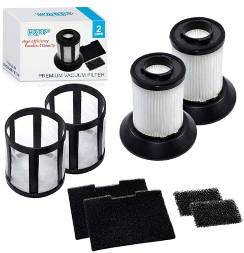 HQRP Filter Set 2-pack Compatible with Bissel Easy-Vac Compact 40N8 35F3 59G4, CleanView Pet Cylinder 36T1 Bagless Canister Vacuum Cleaner