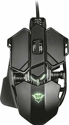 Trust Gaming Mouse Gaming GXT 138 X-Ray, Sensore Ottico 4000 DPI, 10 Pulsanti Programmabili, Illuminazione RGB Personalizzabile, Nero