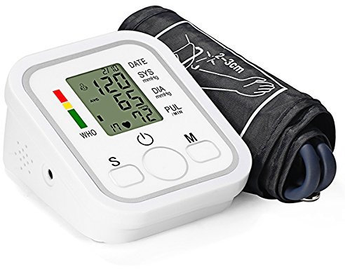 AntDau71 - MISURATORE ELETTRONICO DI PRESSIONE ARTERIOSA SFIGMOMANOMETRO MISURATORE PRESSIONE DA BRACCIO CON FUNZIONE DI MEMORIA CW197