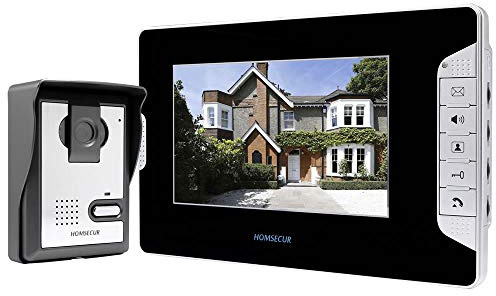 HOMSECUR 7’’ Video Smart Door Bell with IR Camera Rainproof Case for Home Safety (HDS Series XM703B-XC005)