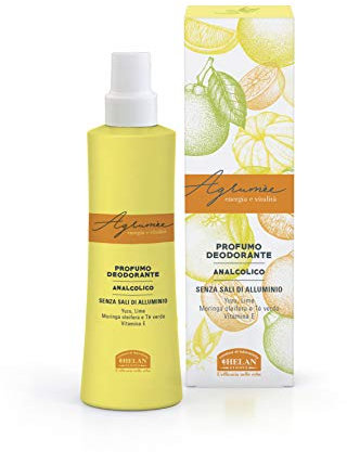 Helan, Agrumèe, Desodorante Mujer Spray, Fresco, sin Alcohol ni Sales de Aluminio - Perfume Desodorante Transpirable y Delicado, Anti Olor, con Notas Cítricas - Larga Duración, 100 ml - Made in Italy