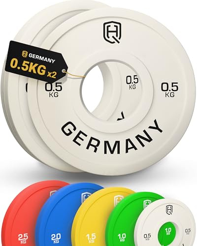 HQ Germany® Fractional Plates 0,5-2,5kg [±10g Kalibriert] - Hantelscheiben 50mm