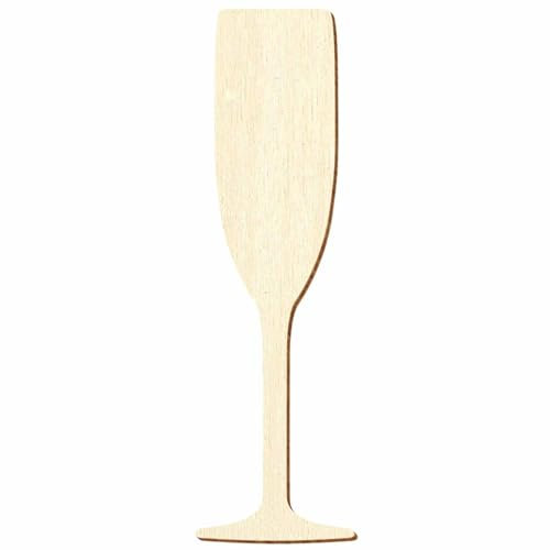 Bicchiere da spumante in legno, 5-50 cm, confezione da: 1 pezzo, altezza: 16 cm di altezza