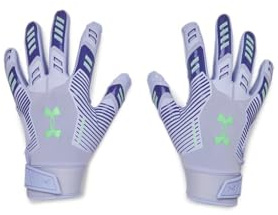 Under Armour Women's F9 Nitro Football Gloves, (539) Celeste/Starlight/Matrix Green, Medium