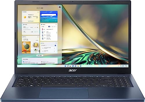 acer Ordinateur portable Aspire 3 | Écran tactile Full HD IPS de 15,6 po | Processeur AMD Ryzen 5 7520U Quad-Core | AMD Radeon Graphics | LPDDR5 8 Go | SSD NVMe 512 Go | Wi-Fi 6 | Windows 11 Home